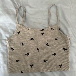Pacsun Playboy Cropped Tanktop